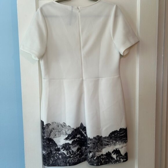 Short sleeved dress with mountain motif - Jrs. L - Picture 2 of 5